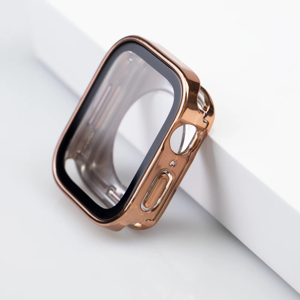 Waterproof Cover for Apple Watch Case 44mm 40mm 41mm 45mm Screen Protector Bumper for IWatch Series 9 8 7 6 SE 5 4 Full Coverage