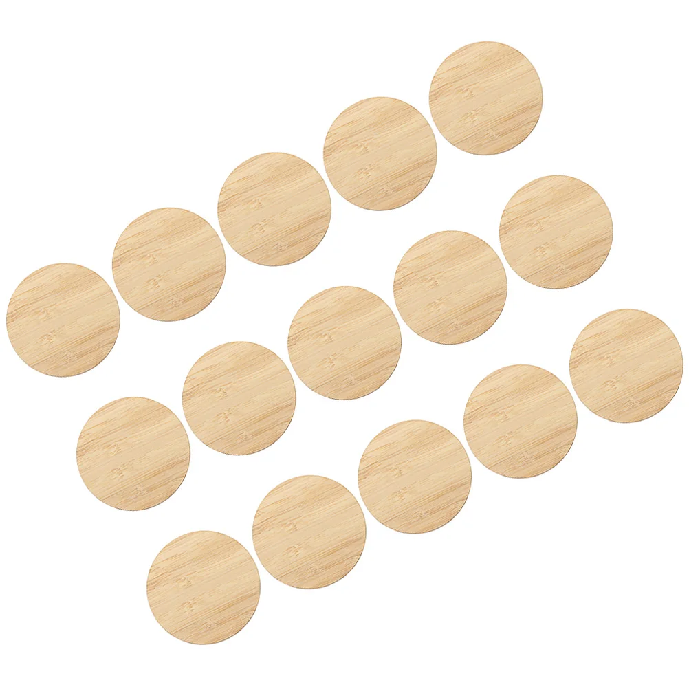 

15pcs Bamboo Materials 8cm Round Unfinished DIY Pieces Child Painting Toy Kids Craft Safe Smooth Edges Premium Quality