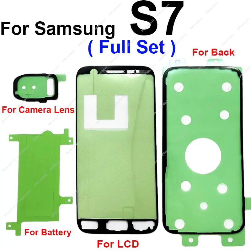 LCD Display Screen Glue Back Battery Cover Sticker Camera Lens Waterproof Adhesive Tape For Samsung Galaxy S6 S6 Edge S7 S7 Edge