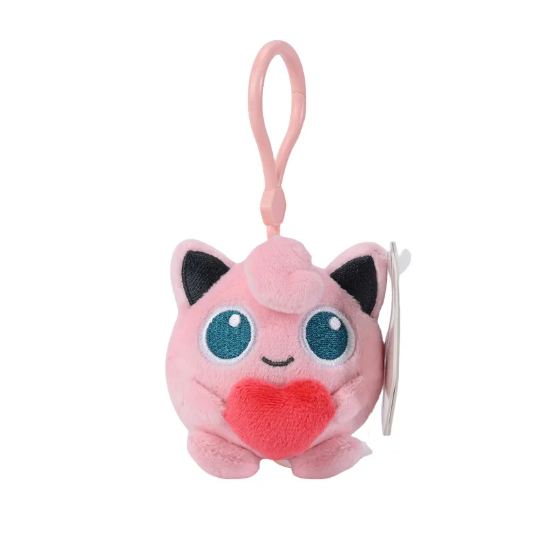 Original Pokemon Espeon Clefairy Jigglypuff Piplup Schlüsselanhänger Plüschtiere Snorlax Mimikyu Sprigatito Fuecoco Gefüllte Anhänger Geschenke