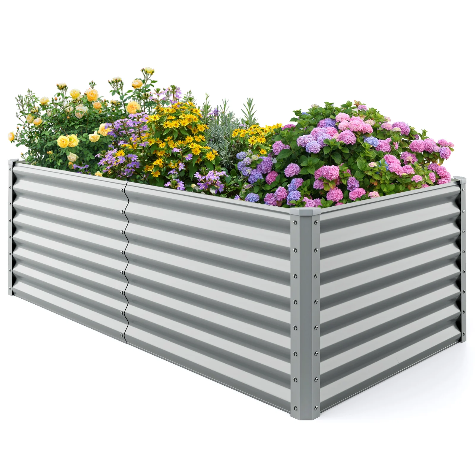 

Raised Garden Bed Large Metal Planter Box Kit for Vegetable Herb 6' x 3' x 2'