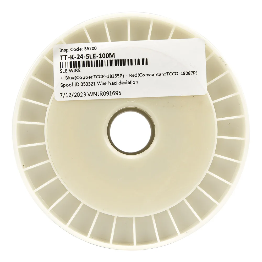 Imagem -04 - Série tt 24awg 100m Rolo k j t e Termopar Fio Sólido Pfa Cabo de Fio de Compensação de Fio de Extensão para Sensor de Temperatura