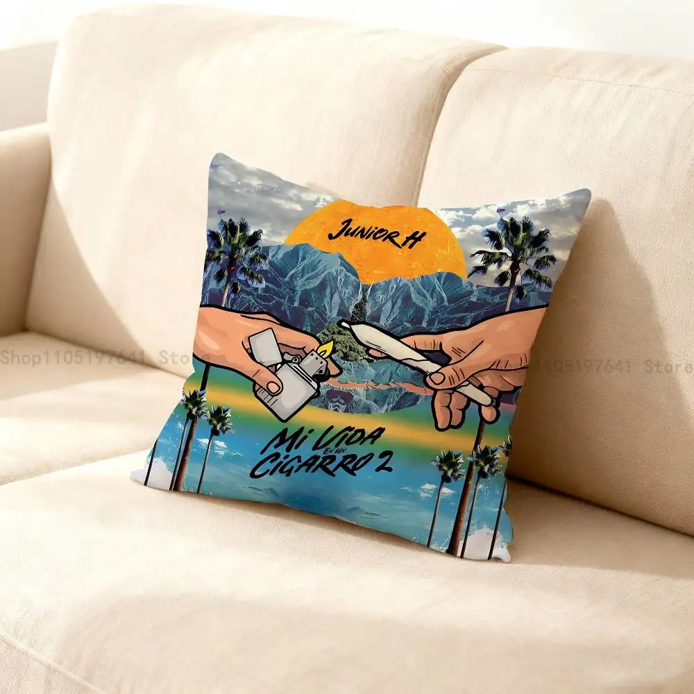

J-Junior H Sad Boyz Pillow Case For Sofa Decor Car Office Room Printing Cushion Cover Decorations and Protector