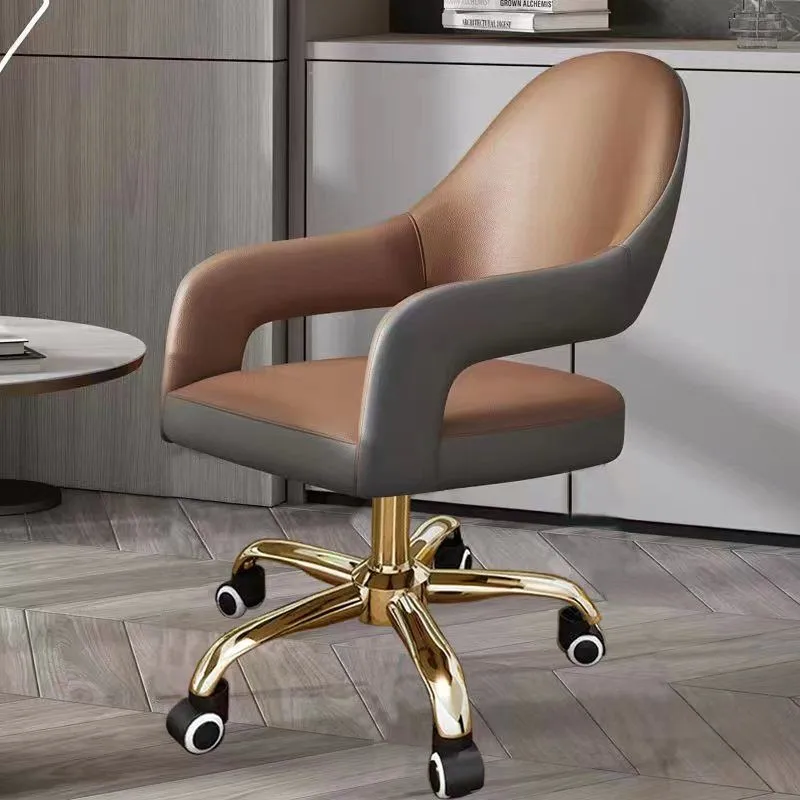 Luxury Swivel Computer Seat Ergonomic High-Back Design With Thick Padding For Home Study Office Workspace Comfort Furniture