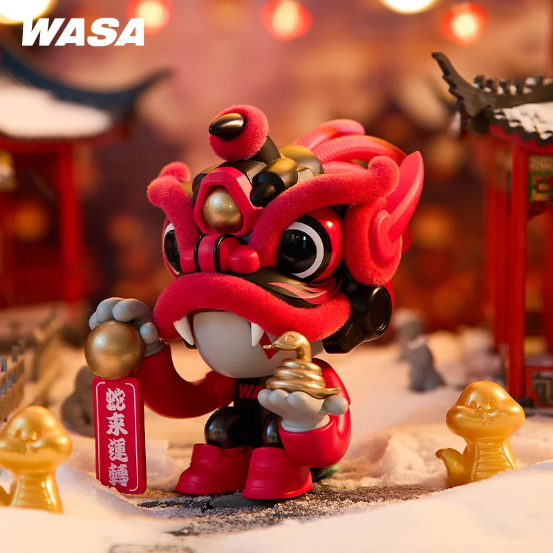 

WASA Lion dance good luck series Blind box Chinese style Desktop ornament gift for Boy man