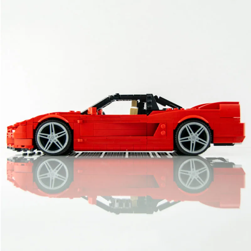 MOC-93304 Nsx 1990 Supercar Assemblage Splitsing Bouwsteenmodel • 1266 Onderdelen Bouwstenen Kids Verjaardag Custom Speelgoed Cadeau