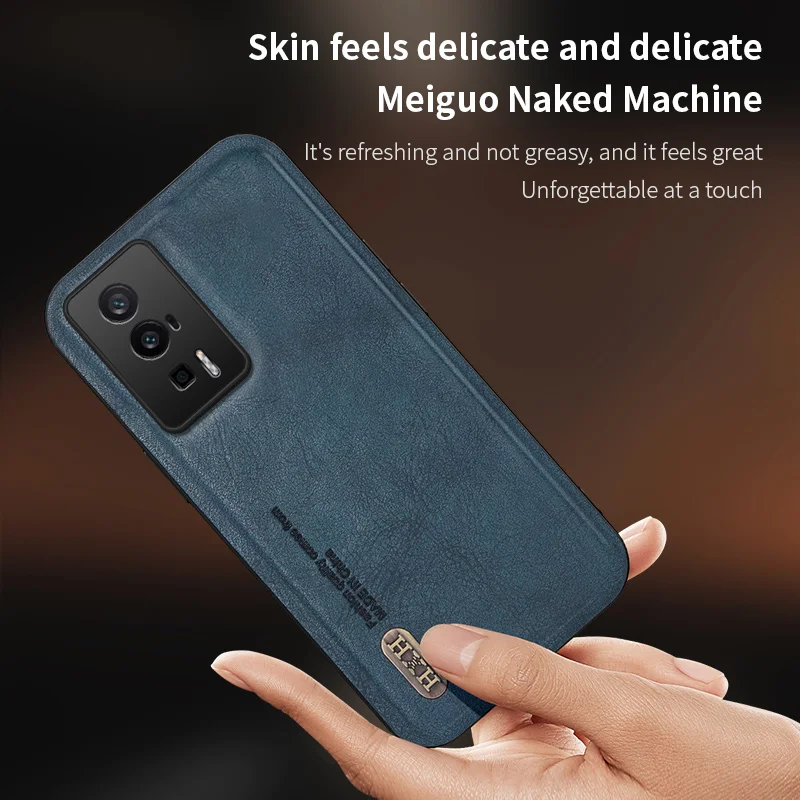 For Xiaomi Redmi K60 Back Cover Skin Feel Shockproof Magnetic Phone PU Leather Case Soft Fundas For Xiaomi Redmi K60