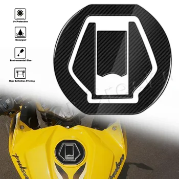 Per BAJAJ Pulsar RS 200 NS200 rs200 200ns 3D In Fibra di Carbonio Moto Serbatoio Carburante Adesivo Tappo Gas Copertura Della Protezione Della Decalcomania Accessori