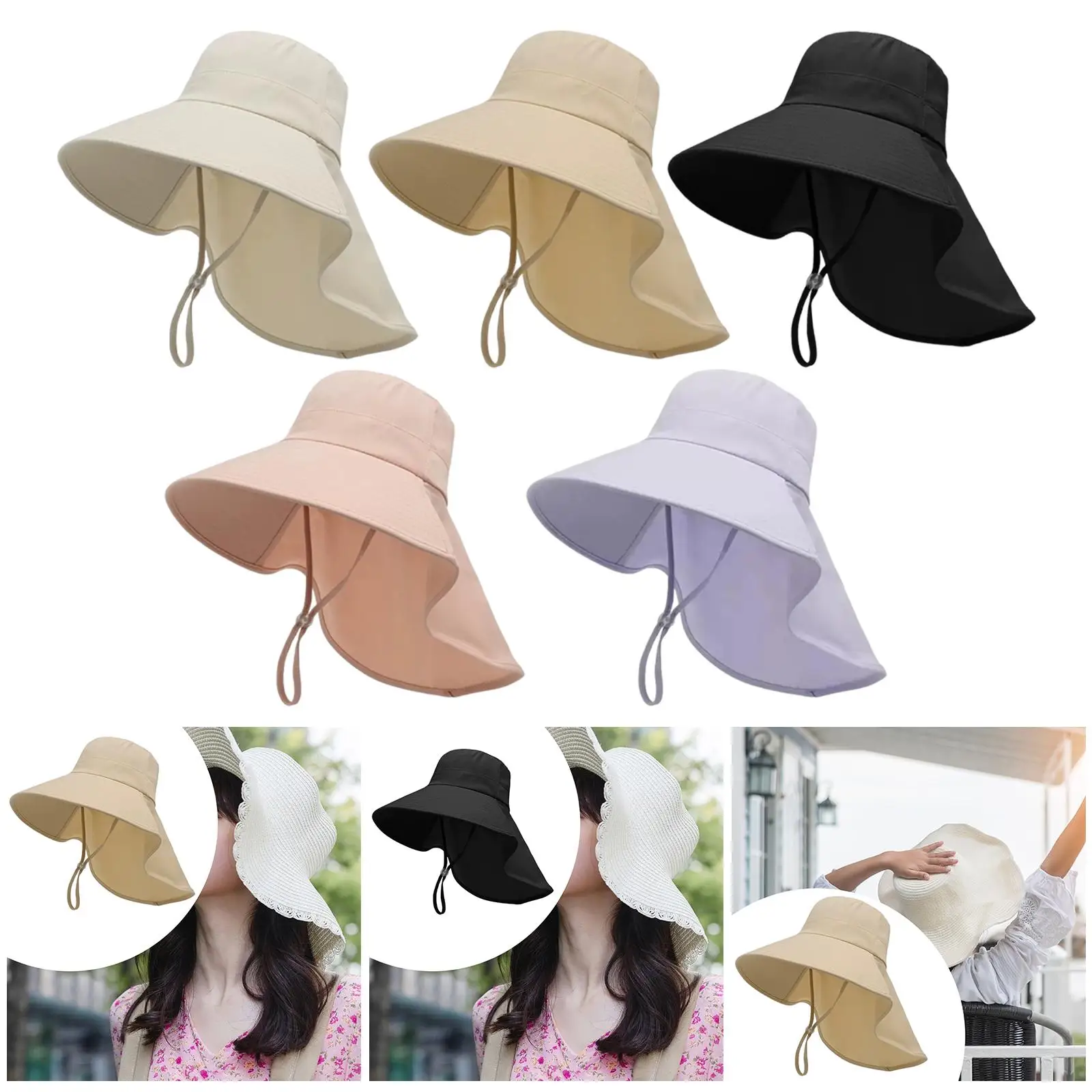 หมวกชาวประมงพร้อมรูสำหรับผมหางม้า หมวกกันแดดสำหรับปั่นจักรยานกลางแจ้งสำหรับการตกปลาและเดินป่า