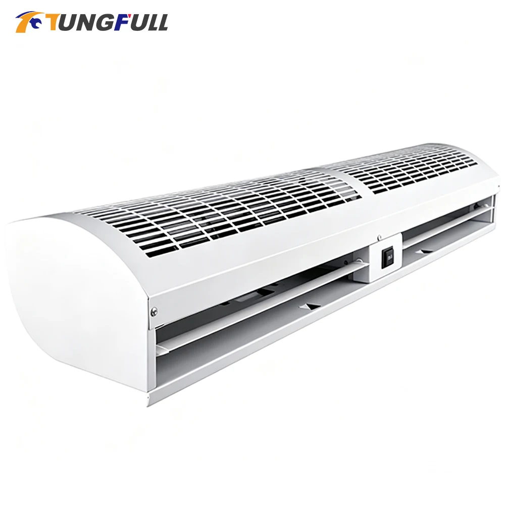 Cross Flow Air Curtain Machine Upgraded Powerful Motor Energy Saving Air Door Fan Wall Mount Wind Barrier For Shop Home