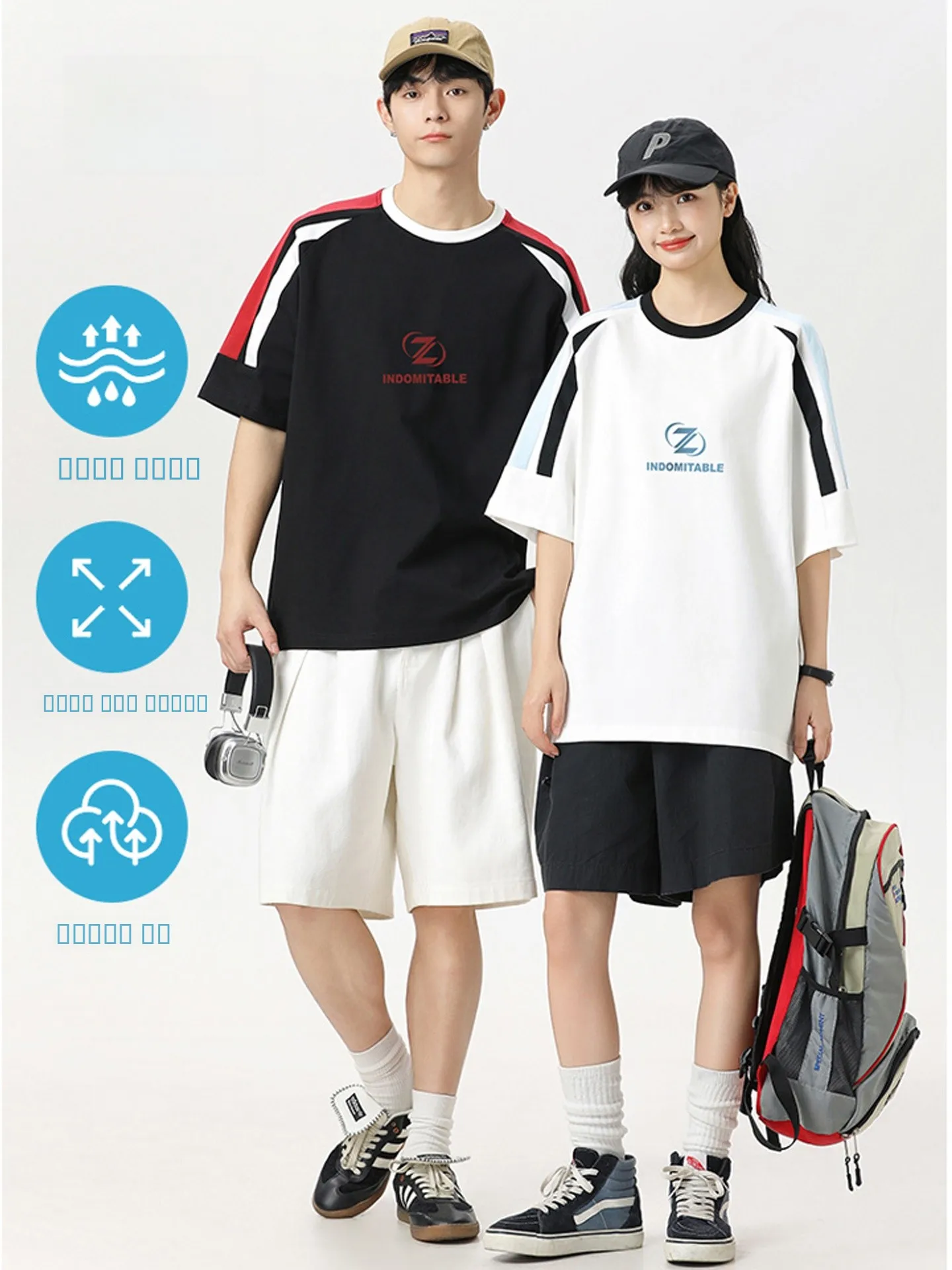 

Medita ort Sve Sport T-irt ex Summer Color Blo Print round Ne Loose Casual Top Breathable Qui Dry Comfortabl...