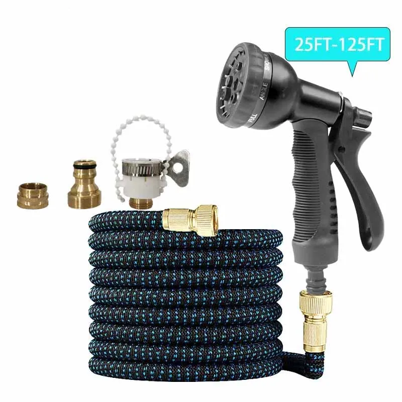 

8-Function High-Pressure Nozzle Water Gun + Expandable Hose Set – Ideal For Garden Irrigation, Gardening & Outdoor Cleaning