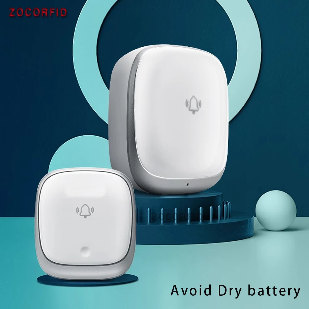 Wireless Doorbell 433Mhz Home Welcome Smart Doorbell 150M Long Wireless Distance Avoid Dry battery Flash light Home Welcome Door