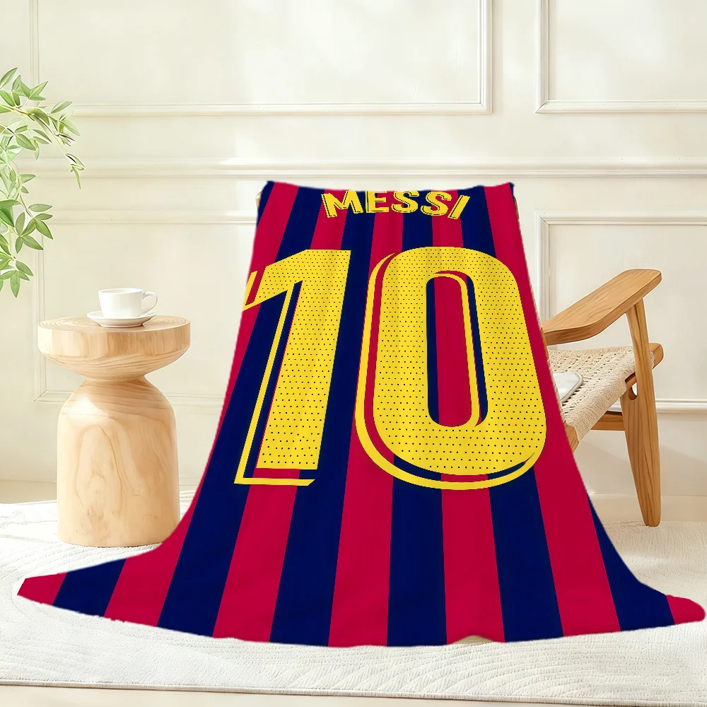 Football Player L-Lionel M-Messi-I Blanket Throw Super Cosy Plush Living Room Sofa Couch Childish Birthday Gifts