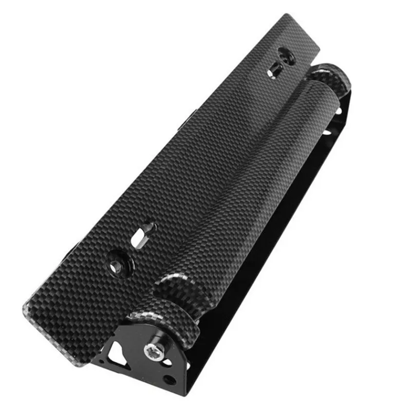 Car License Plate Frame Holder Carbon Fiber Racing Number Plate Holder Adjustable Bracket Car Modification