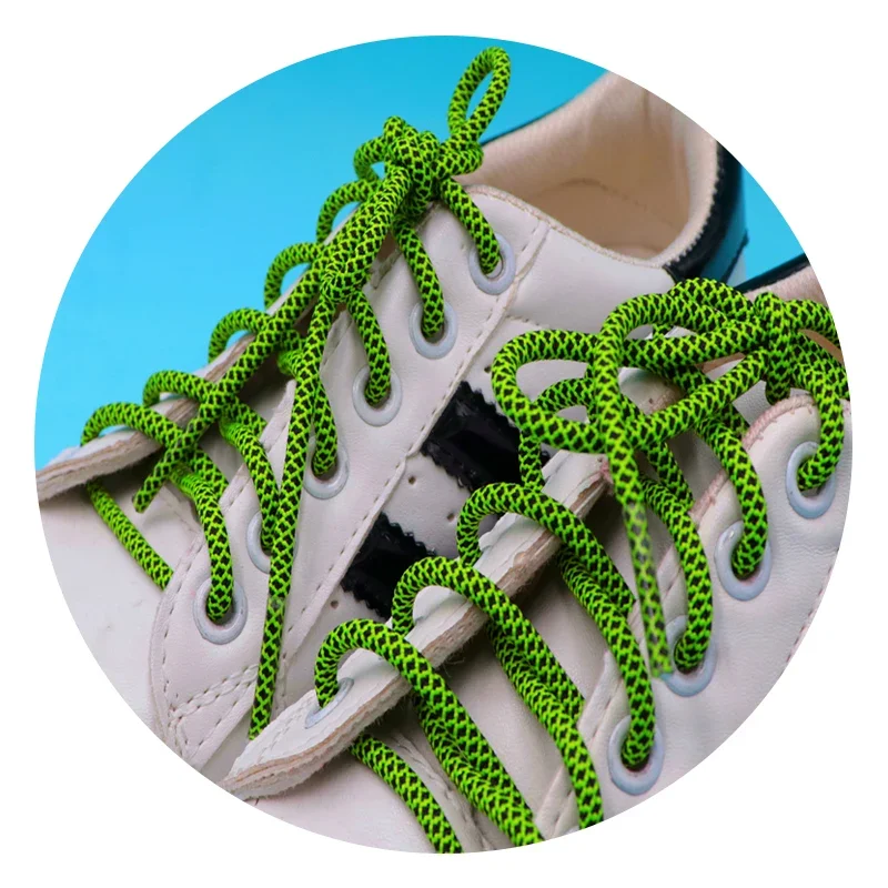 

Weiou Laces 3MM Vogue Shoe Accessories Nice Polyester Shoelaces Green Yellow Youth Ropes for Young Guys Street Walking Necessary