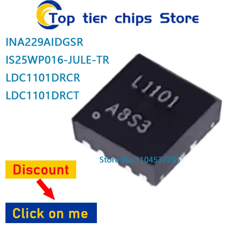 1PCS~10PCS/LOT  IS25WP016-JULE-TR	USON8 LDC1101DRCR	L1101 VSON10 LDC1101DRCT	VSON10   100% NEW