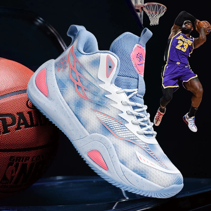 Kids Plain Stylish Basketball Trainers All Match Minimalist Soft Cushion Insole Non Slip Breathable Mesh Outdoor School Shoes
