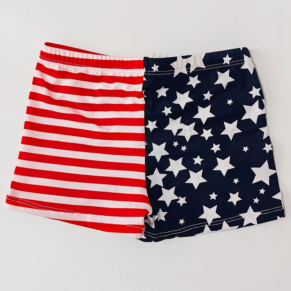 2024 USA American Flag Family Swimsuit Parent Children Bathing Suits Father Son Swimwear Men Swim Shorts Kids Beachwear