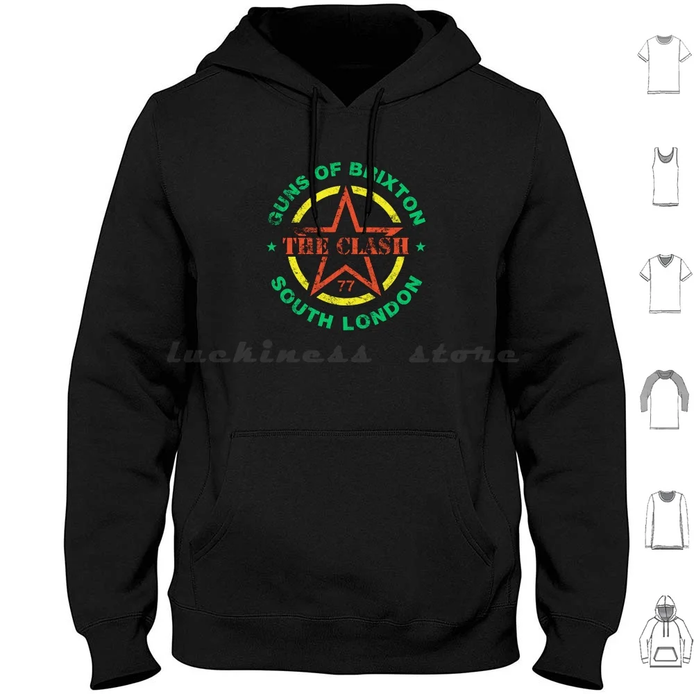 Guns Of Hoodie Cotton Long Sleeve Music Band London Calling Logo Trending Xmas Punk
