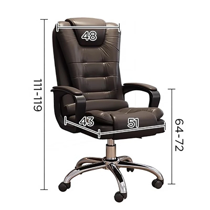 Black High Back Office Chair Stylish Mobile Luxury Swivel Gaming Chair Comfy Simple Cadeira Para Computador Office Furniture