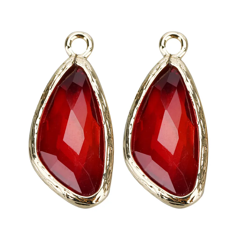 

5 шт. Нежные подвески в форме капли для самостоятельного изготовления украшений, премиум-материалы из стекла и металла для создания украшений ручной работы