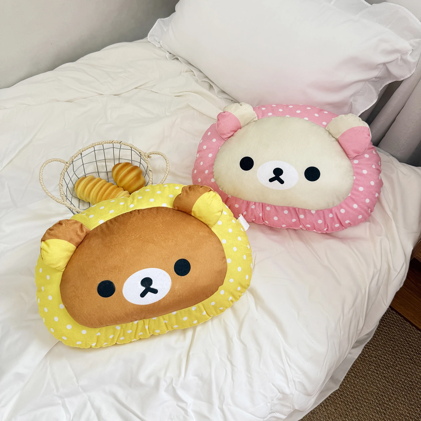 

Rilakkuma Подушка для спальни Kawaii Bear Мягкая кукла Мягкая подушка для дивана Kawaii Декор комнаты Аниме Подушка для сна Рождественский подарок для подруги