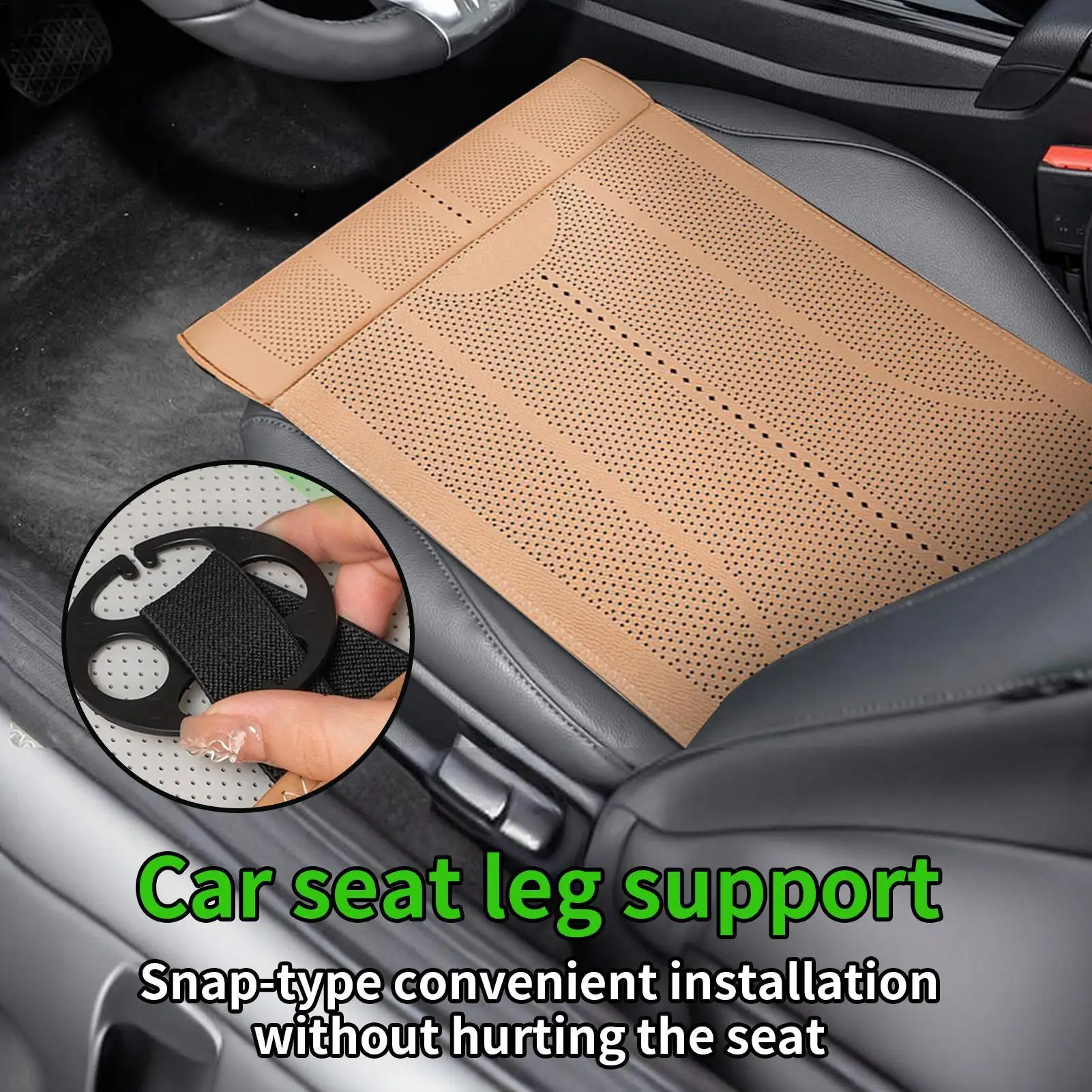 

Car Seat Extender Leg Support Car Leg Support Pillow Cushion Adjustable Automotive Knee Rest Mat For Driver Passenger Commuting