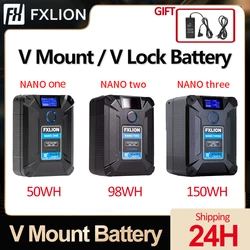 FXLION NANO One/Two/Three Mini V Mount Battery PD Fast Charging Power Bank V Lock Rechargeable Battery with Multiple interfaces