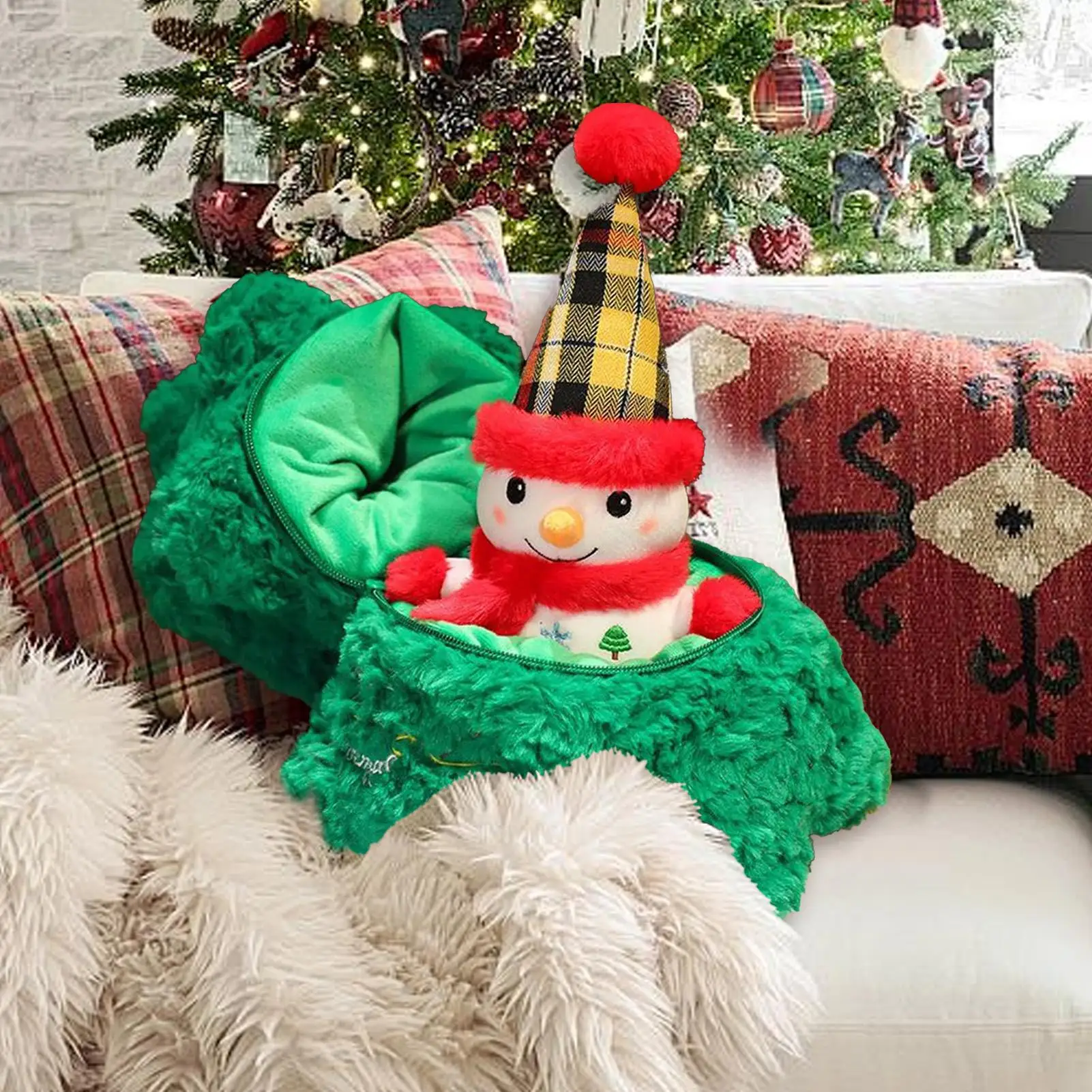 

Рождественская плюшевая игрушка Санта-Снеговики Праздничный домашний декор Мягкие плюшевые игрушки Мягкие игрушки для спальни Гостиная Школьное общежитие