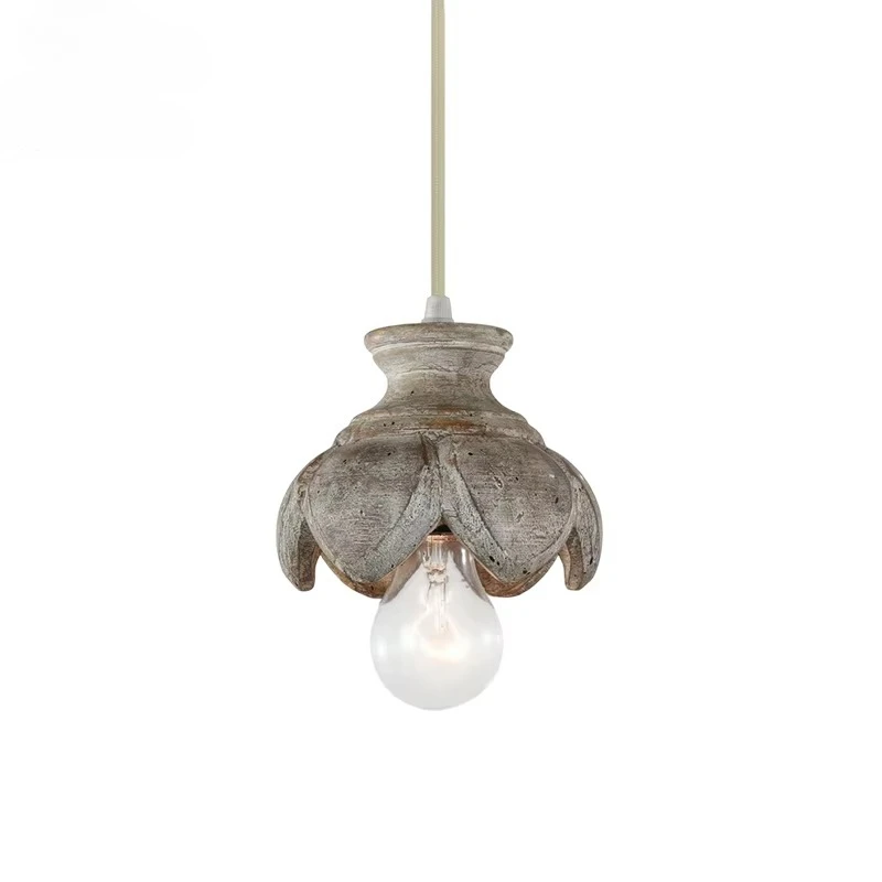 

For Dining Room Kitchen Island Cafe Wabi Sabi Solid Wood High Quality New Unique Wood Pendant Lights