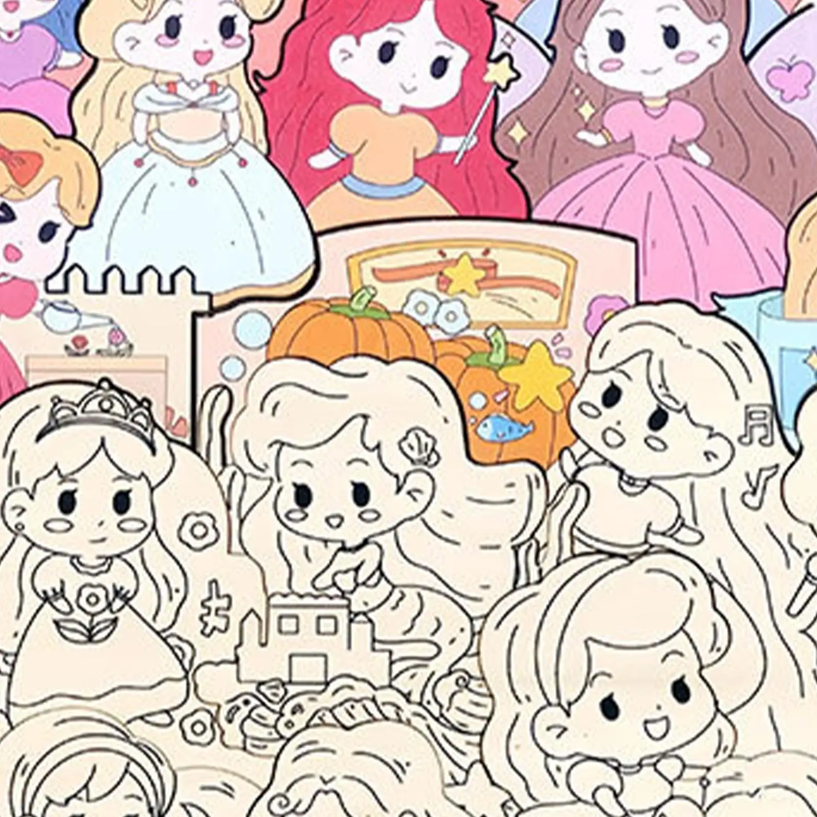 จิ๊กซอว์ปริศนาสำหรับเด็กผู้หญิง ของเล่นเสริมพัฒนาการ ระบายสีได้ จิ๊กซอว์การ์ตูนสำหรับเด็กชายและเด็กหญิง ใช้ได้ที่บ้าน เดินทาง และห้องนอน