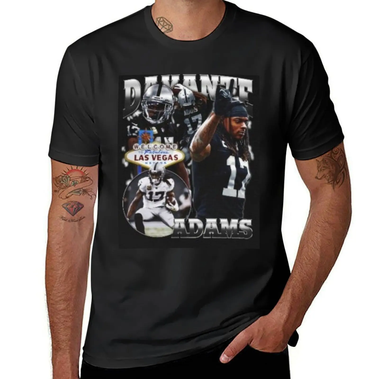 Davante Adams T-Shirt quick drying plus size tops cute tops plain mens t shirt graphic