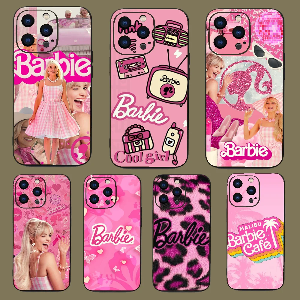 B-Barbie Movie Phone Case For Iphone 15 11 13 14 Pro Max 7 8 Plus X Xr Xs Max Se2020 12mini Cover Case