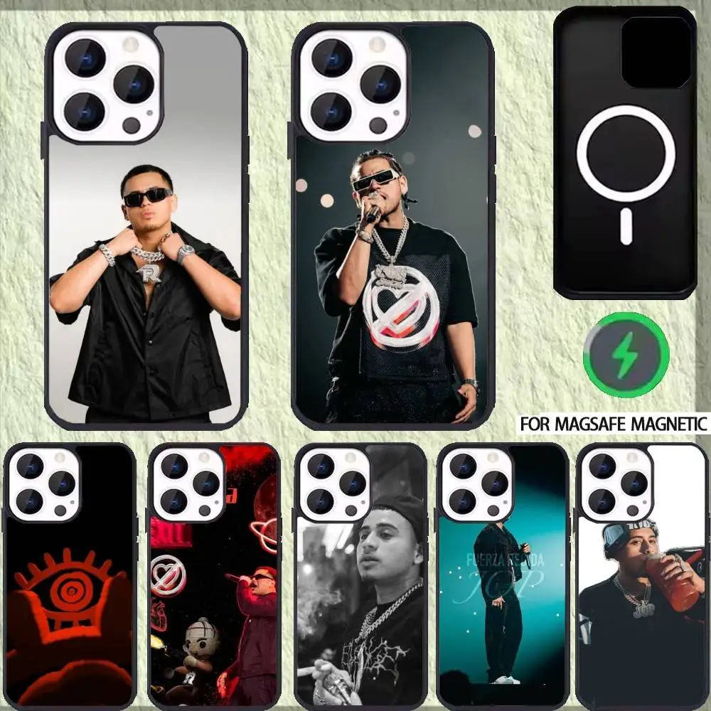 

Rapper JOP F-Fuerza Regida Phone Case For iPhone 17,16,15,14,13,12,Plus,Pro,Max for Magsafe Magnetic Wireless Charging