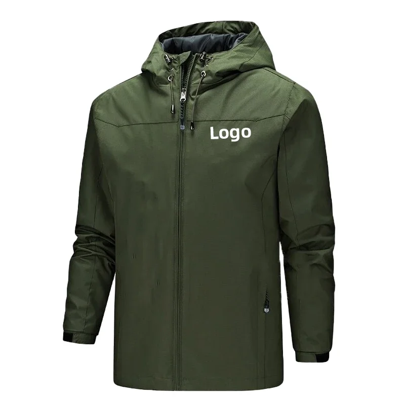 Customize your logo  Jackets Waterproof Windproof Breathable Jacket  Men Fashion Outdoor Mountain Jackets  Training Jackets