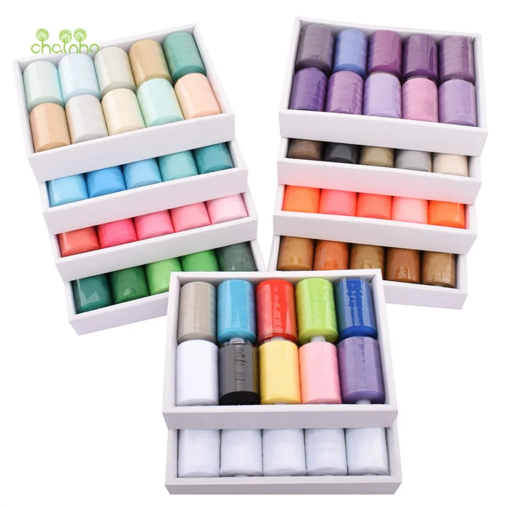 10 Spools/Lot, Multi Color Polyester Thread For Sewing & Quilting,High Quality Sewing Thread Suitable For Needlework & Machine