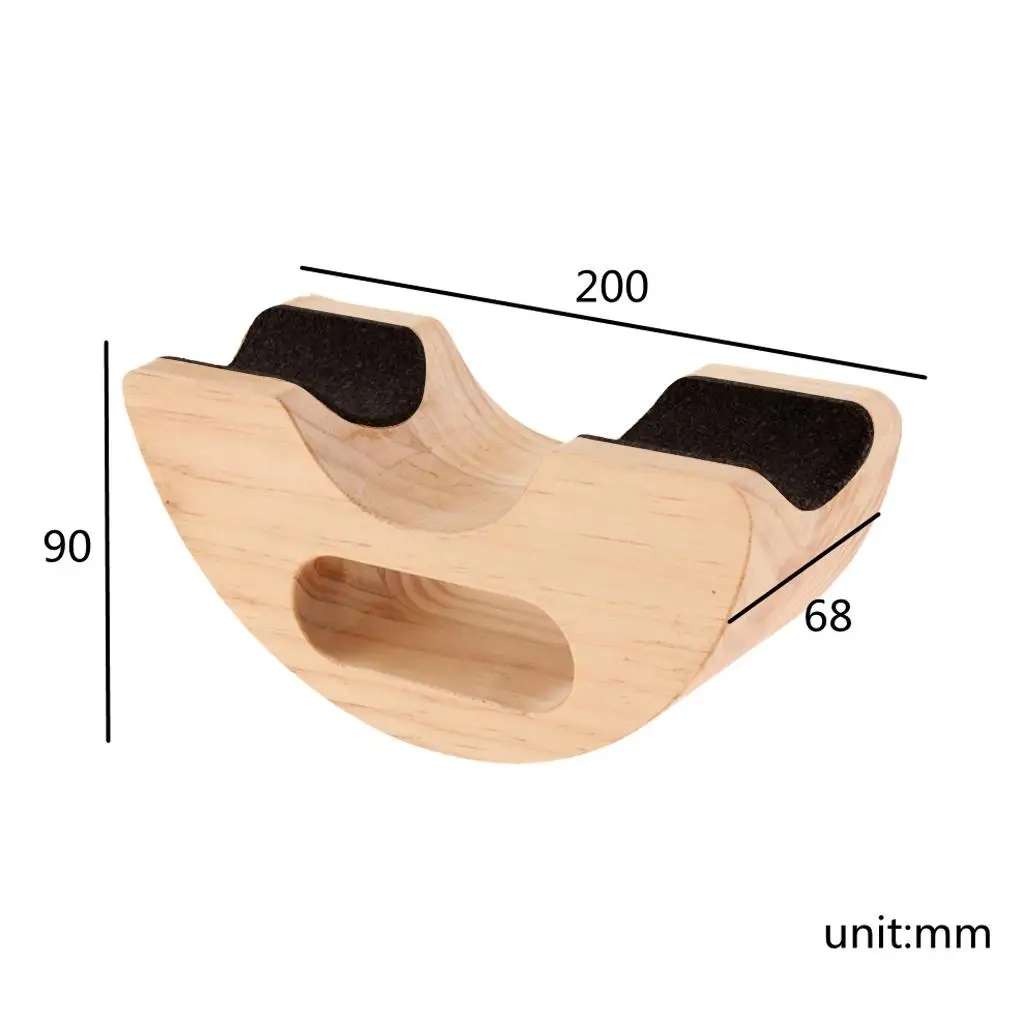 Semicircular Wooden Neck Support Pillow for Multiple Guitars Repair Tool Accessory Professional Use