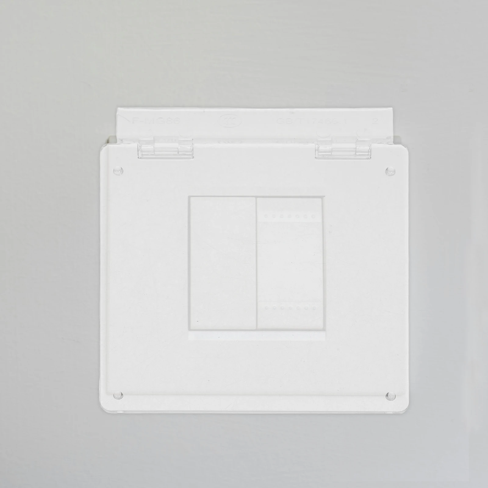 

2Pcs Plastic Thermostat Cover for Central Air Conditioning 86-Type Switch Protector Clear Waterproof Panel for Home Office Wall