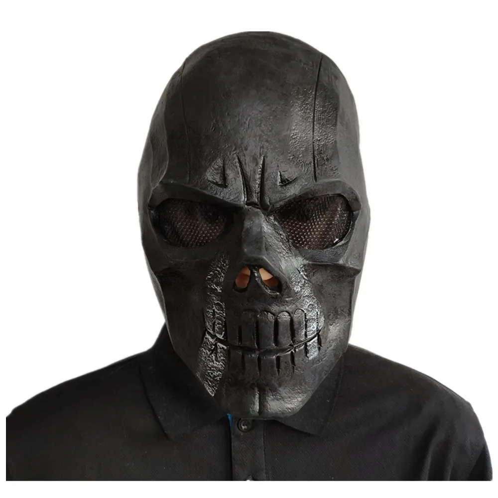 

Black Skull Mask The Raptor Squad Role Play Headcover Masks Halloween Props Harley Quinn Black Skull Cosplays Mask Outdoors