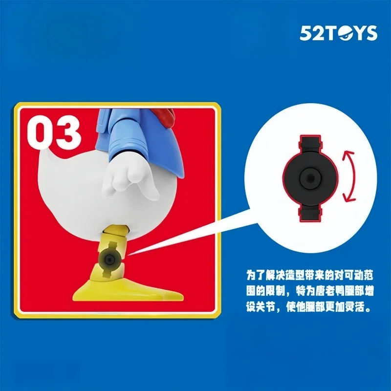 52TOYS 90. Rocznica Lightning Dance Blind Box |   Figurka Myszki Miki i Kaczora Donalda z ruchomymi elementami, dekoracja na biurko, prezent-niespodzianka