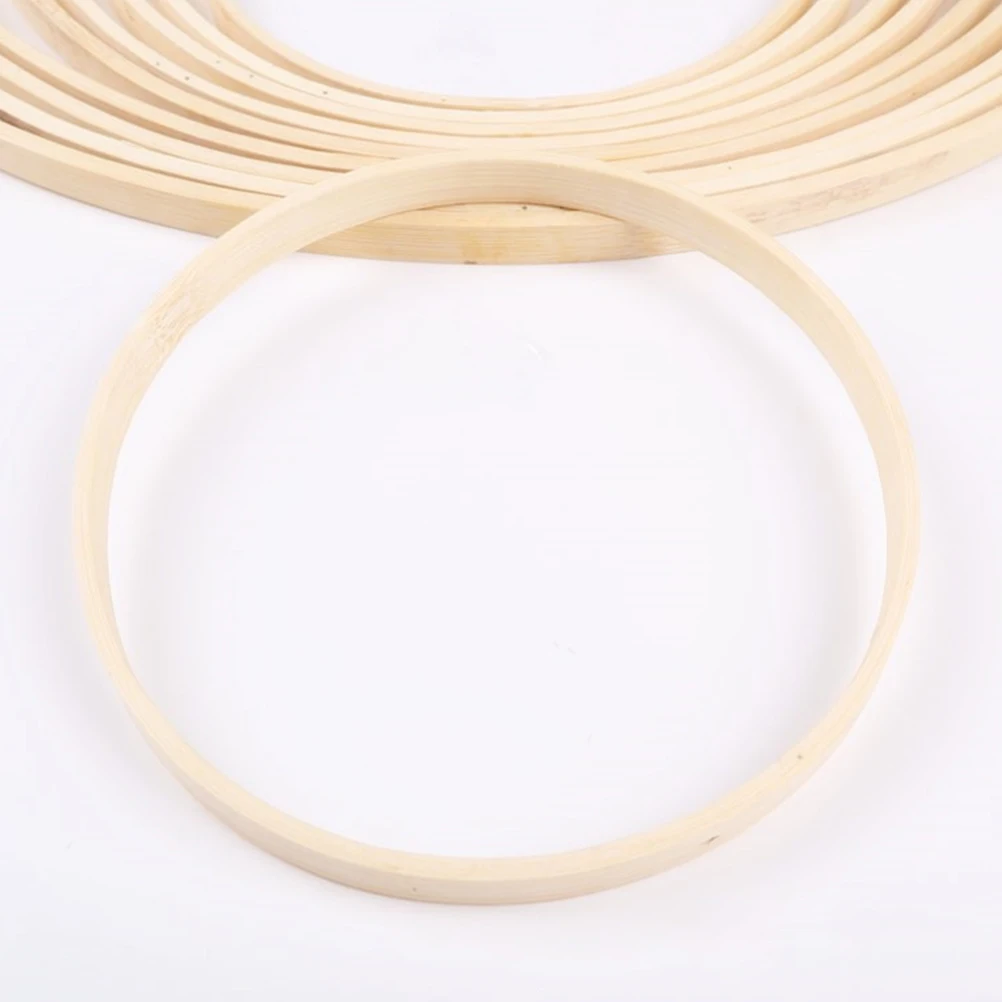 

10 Pcs Bamboo Embroidery Hoop DIY Embroidery Rings for Wall Decorations Beginner Gifts Needlework Quilting