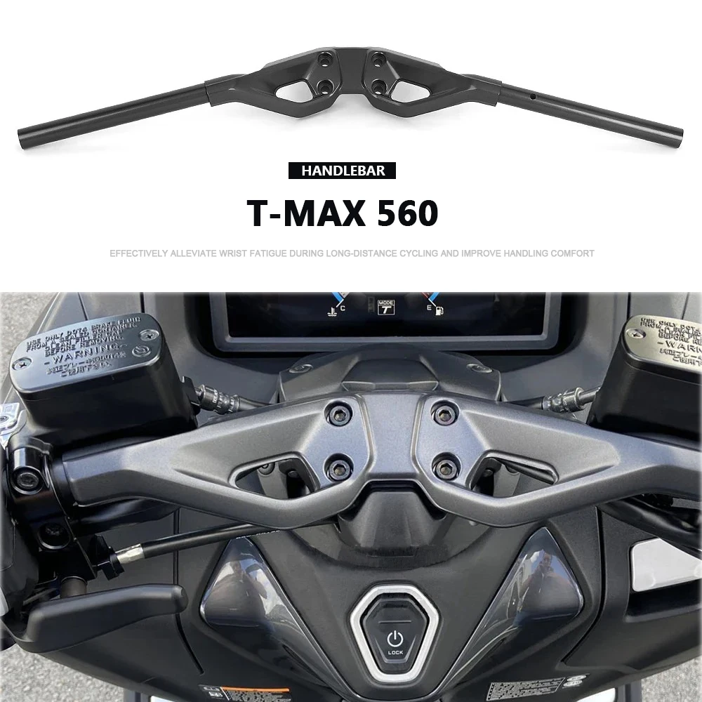 

For YAMAHA TMAX 560 T-MAX560 2022 2023 2024 Motorcycle Handlebar Handle Bar Black Handlebars Scooter Steering Control Parts