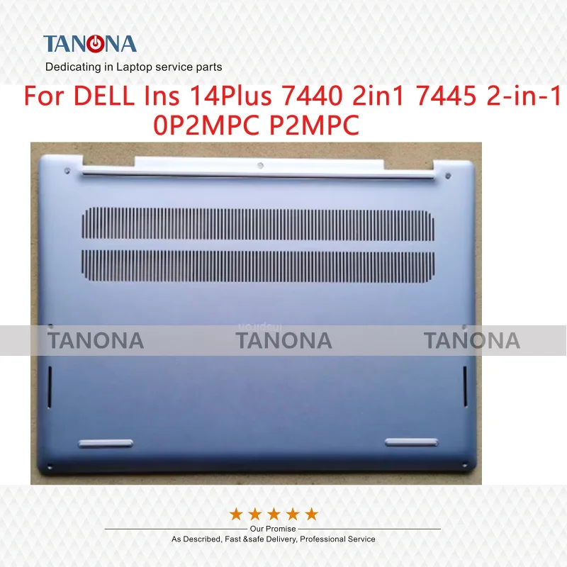 

New 0P2MPC P2MPC Silver For Dell Inspiron 14 2-in-1 7445 7440 Bottom Case Cover