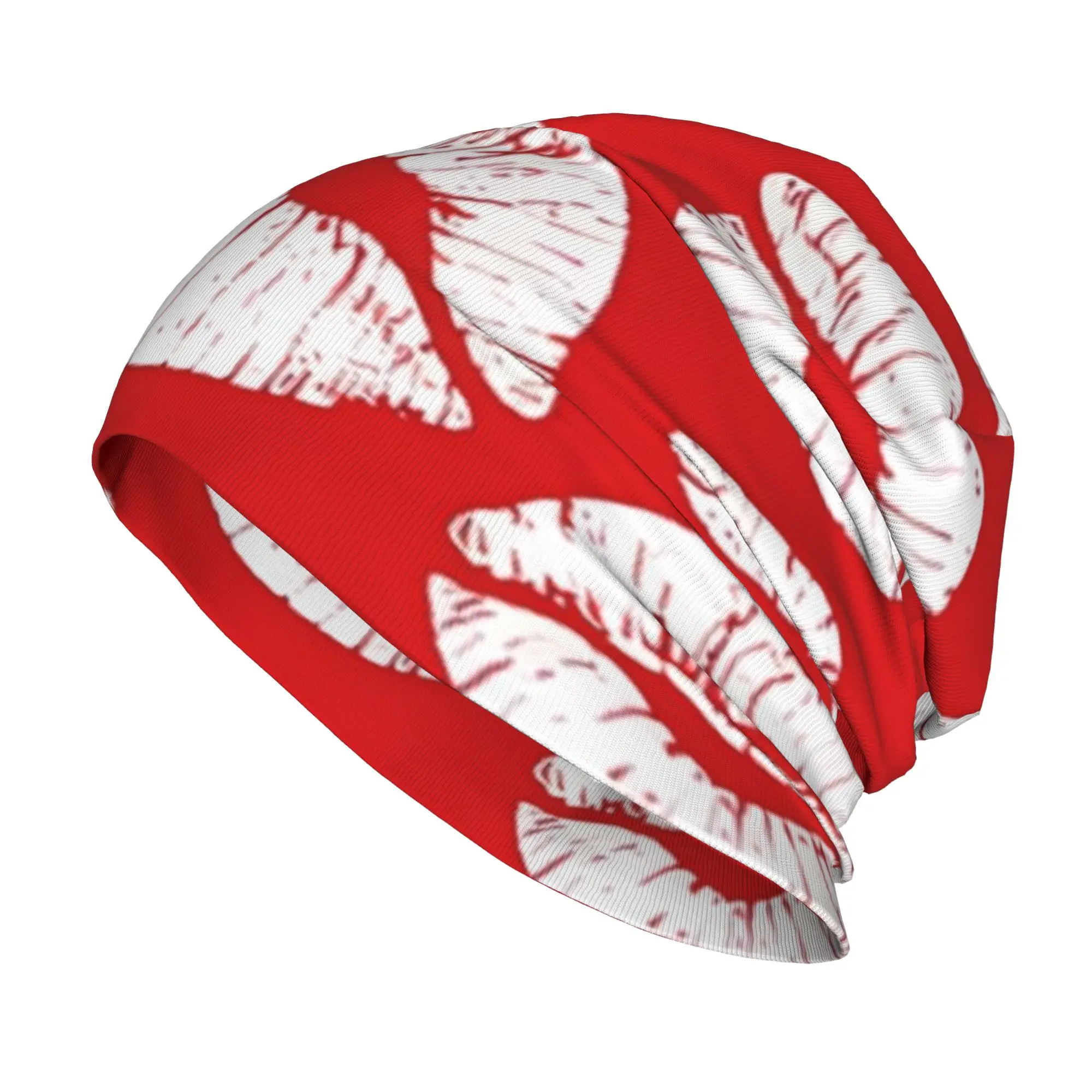 Bonnet Hats lip Print Men Women's Thin Hat Red Kiss Autumn Spring Cap Design Skullies Beanies Caps