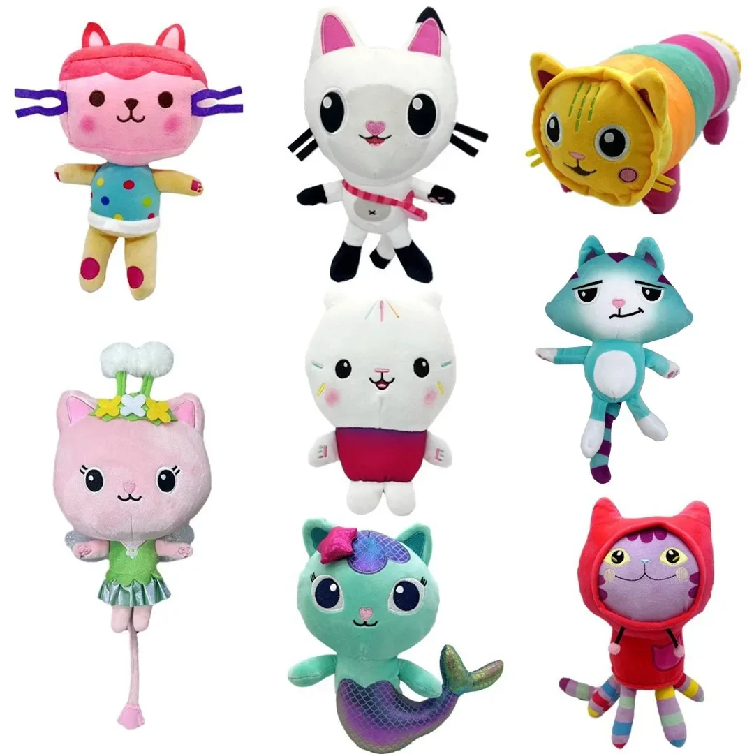 Gabby’s Soft Coloful Stuffed Plush Doll Vivid Toys Hobbies Dolls Animation Derivatives Birthday Gifts for Girls Kids Peripherals