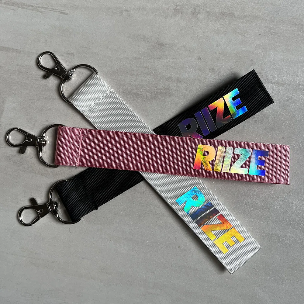 RIIZE Laser Keychain SHOTARO SEUNGHAN Name Print Pendant Nylon Long Braided Belt Phone Lanyard Backpack Car Key Accessories