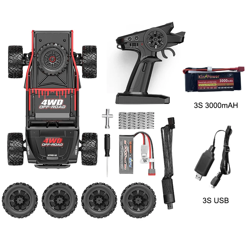 MJX HYPER GO 14209 V3.0 1/14 RC auto borstelloze 2.4G afstandsbediening 75 km/u 4WD hoge snelheid off-road racen RC vrachtwagen hobby elektrisch speelgoed jongen cadeau