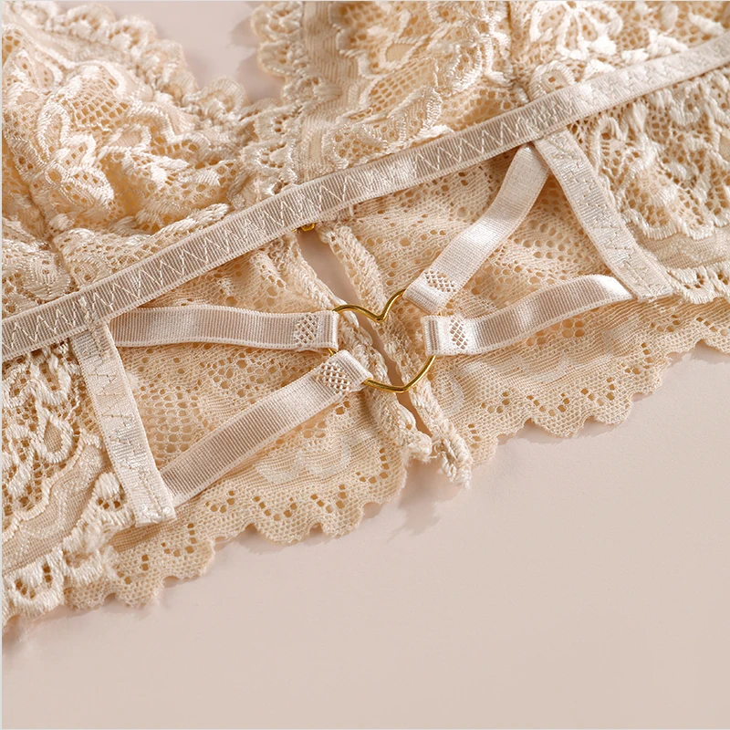 1Pcs Women's Lingerie Lace Sexy Transparent Bra Woman Underwear Bralette Tube Tops Bra For Lady BANNIROU view 3