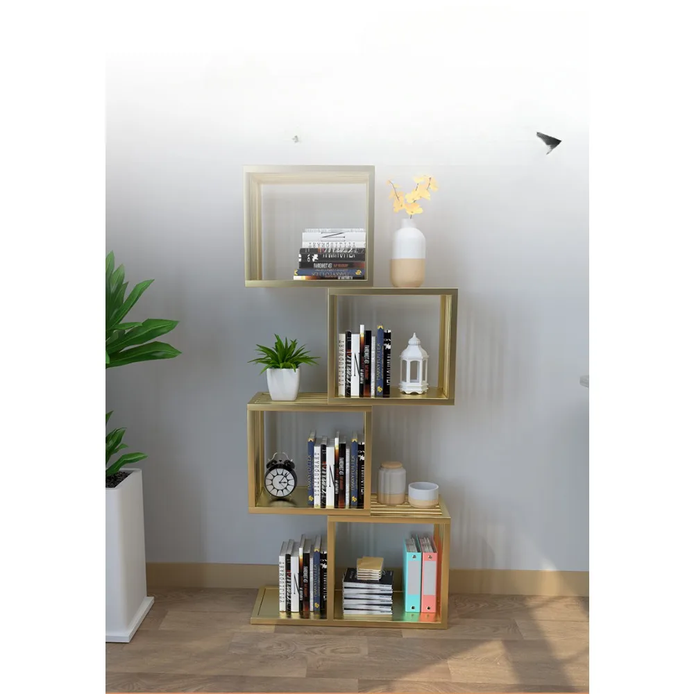 

ulti-layer bookshelf shelves, simple storage, simple floor-to-ceiling student bookcase, creative square lattice cabinet